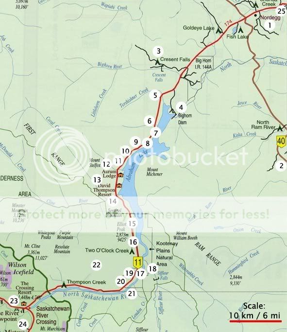 Map Of Abraham Lake Area Photo by tq_burns Photobucket